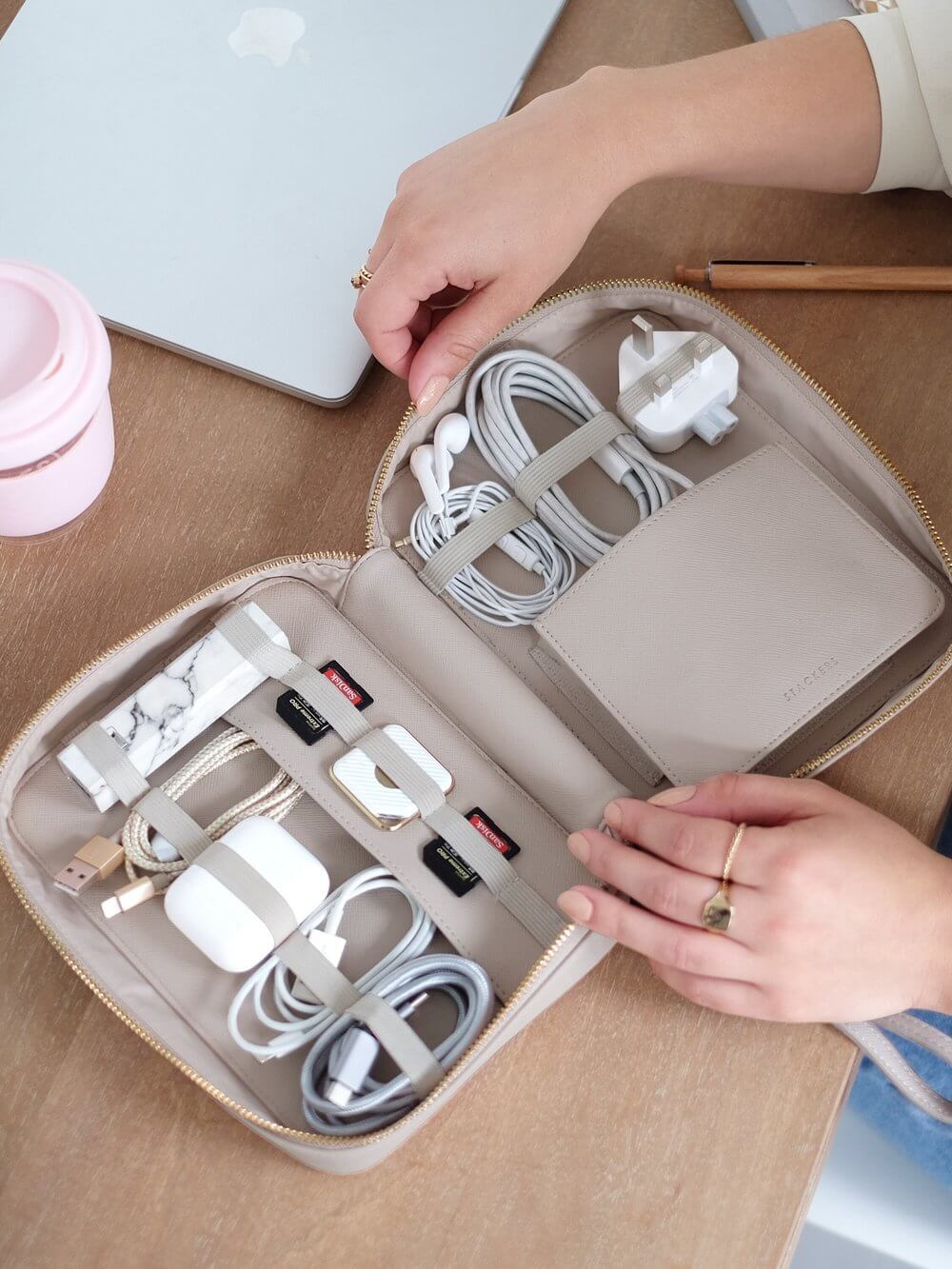 Stackers Cable Organiser Taupe - WARDROBE - Jewellery Storage - Soko and Co