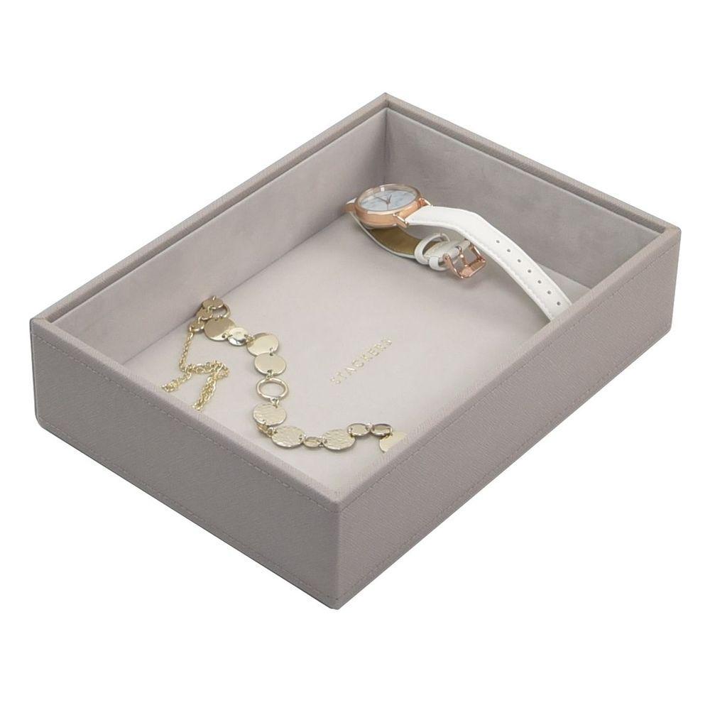 Stackers Classic 1 Compartment Deep Jewellery Tray Taupe - WARDROBE - Jewellery Storage - Soko and Co