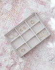 Stackers Classic 9 Compartment Jewellery Tray Taupe - WARDROBE - Jewellery Storage - Soko and Co