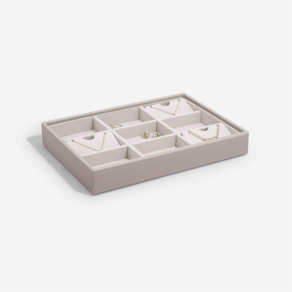 Stackers Classic 9 Compartment Jewellery Tray Taupe - WARDROBE - Jewellery Storage - Soko and Co