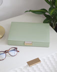 Stackers Classic Lidded Jewellery Box Sage Green - WARDROBE - Jewellery Storage - Soko and Co