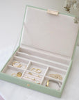 Stackers Classic Lidded Jewellery Box Sage Green - WARDROBE - Jewellery Storage - Soko and Co