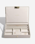 Stackers Classic Lidded Jewellery Box Taupe - WARDROBE - Jewellery Storage - Soko and Co