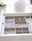 Stackers Medium Expanding Jewellery Drawer Organiser White - WARDROBE - Jewellery Storage - Soko and Co