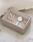 Stackers Mini 1 Compartment Deep Jewellery Tray Taupe - WARDROBE - Jewellery Storage - Soko and Co