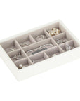 Stackers Mini 11 Compartment Jewellery Tray White - WARDROBE - Jewellery Storage - Soko and Co