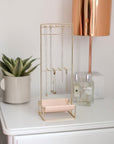 Stackers Scoop Jewellery Stand Blush & Gold - WARDROBE - Jewellery Storage - Soko and Co