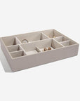 Stackers Supersize 11 Compartment Deep Jewellery Tray Taupe - WARDROBE - Jewellery Storage - Soko and Co