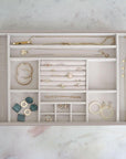 Stackers Supersize 16 Compartment Jewellery Tray Taupe - WARDROBE - Jewellery Storage - Soko and Co