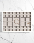 Stackers Supersize 41 Compartment Jewellery Tray White - WARDROBE - Jewellery Storage - Soko and Co