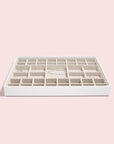 Stackers Supersize 41 Compartment Jewellery Tray White - WARDROBE - Jewellery Storage - Soko and Co