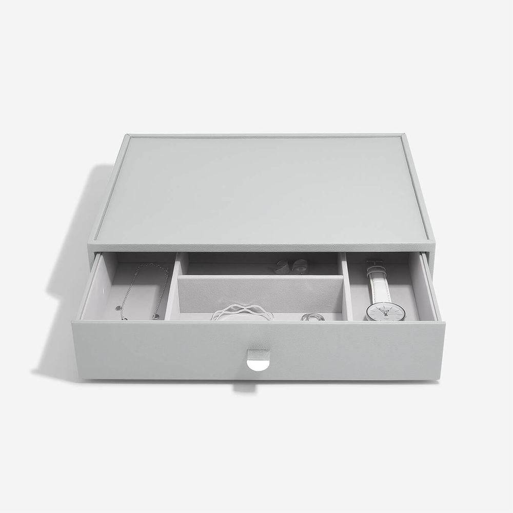 Stackers Supersize 8 Compartment Deep Jewellery Drawer Pebble Grey - WARDROBE - Jewellery Storage - Soko and Co