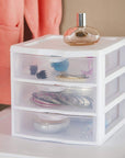 Sterilite 3 Drawer Mini Drawer Unit White - HOME STORAGE - Office Storage - Soko and Co