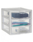 Sterilite 3 Drawer Mini Drawer Unit White - HOME STORAGE - Office Storage - Soko and Co