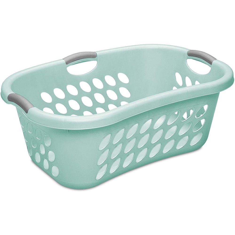 Sterilite 44L Hip Hugger Laundry Basket Aqua - LAUNDRY - Baskets and Trolleys - Soko and Co