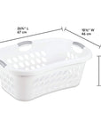 Sterilite 44L Hip Hugger Laundry Basket White - LAUNDRY - Baskets and Trolleys - Soko and Co