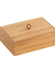 Terra Bamboo Storage Box with Lid Large - BATHROOM - Makeup Storage - Soko and Co