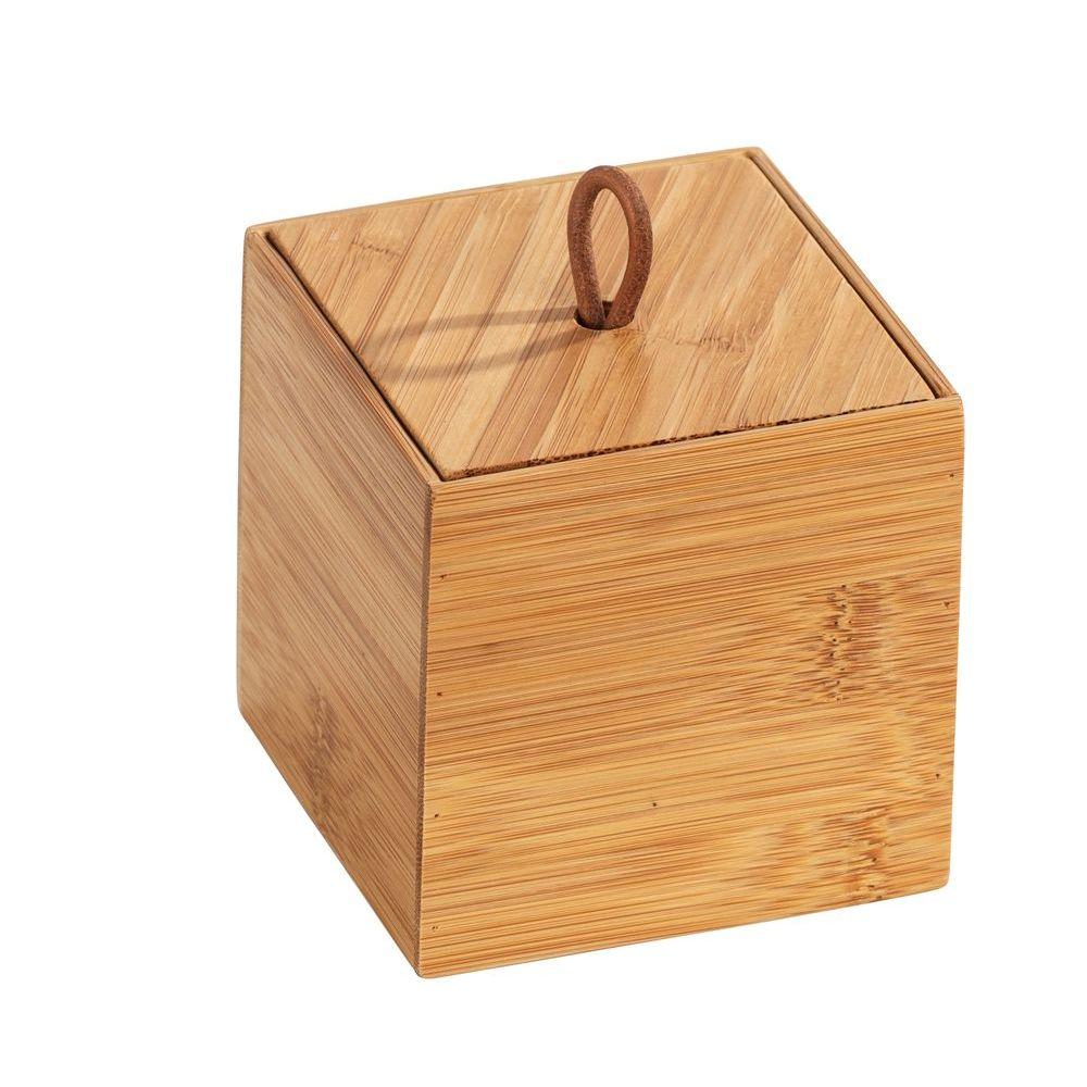 Terra Bamboo Storage Box with Lid Small - BATHROOM - Makeup Storage - Soko and Co