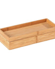 Terra Bamboo Tray with Lid - BATHROOM - Makeup Storage - Soko and Co