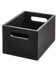 The Home Edit by iDesign Eco Wood Narrow Stackable Container Black - KITCHEN - Organising Containers - Soko and Co