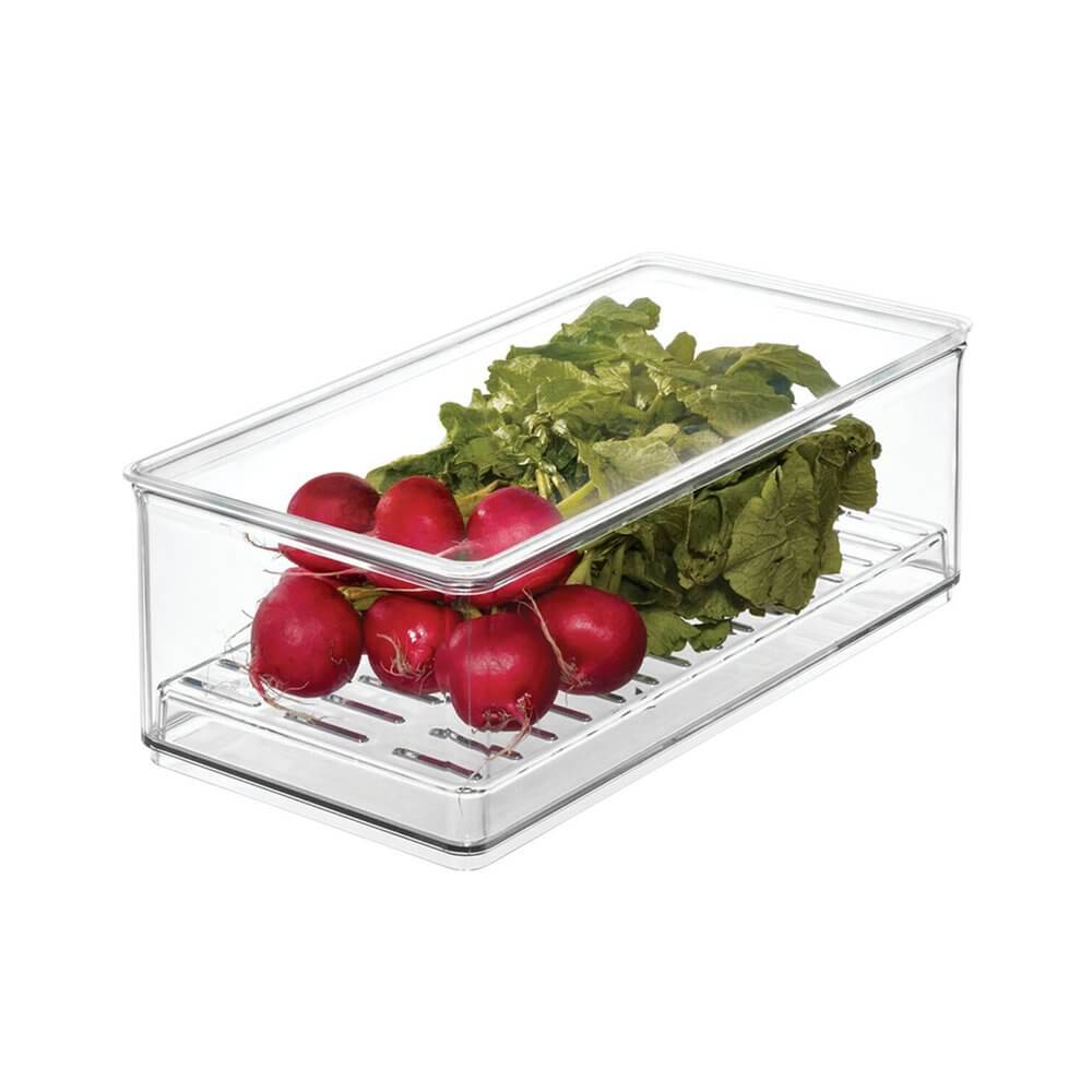 The Home Edit by iDesign Long Lidded Produce Container - KITCHEN - Fridge and Produce - Soko and Co