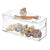The Home Edit by iDesign Tall Container with Sliding Top Tray - BATHROOM - Makeup Storage - Soko and Co