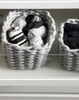 Tia Rectangular Woven Storage Basket Medium - HOME STORAGE - Baskets and Totes - Soko and Co