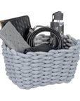 Tia Rectangular Woven Storage Basket Medium - HOME STORAGE - Baskets and Totes - Soko and Co