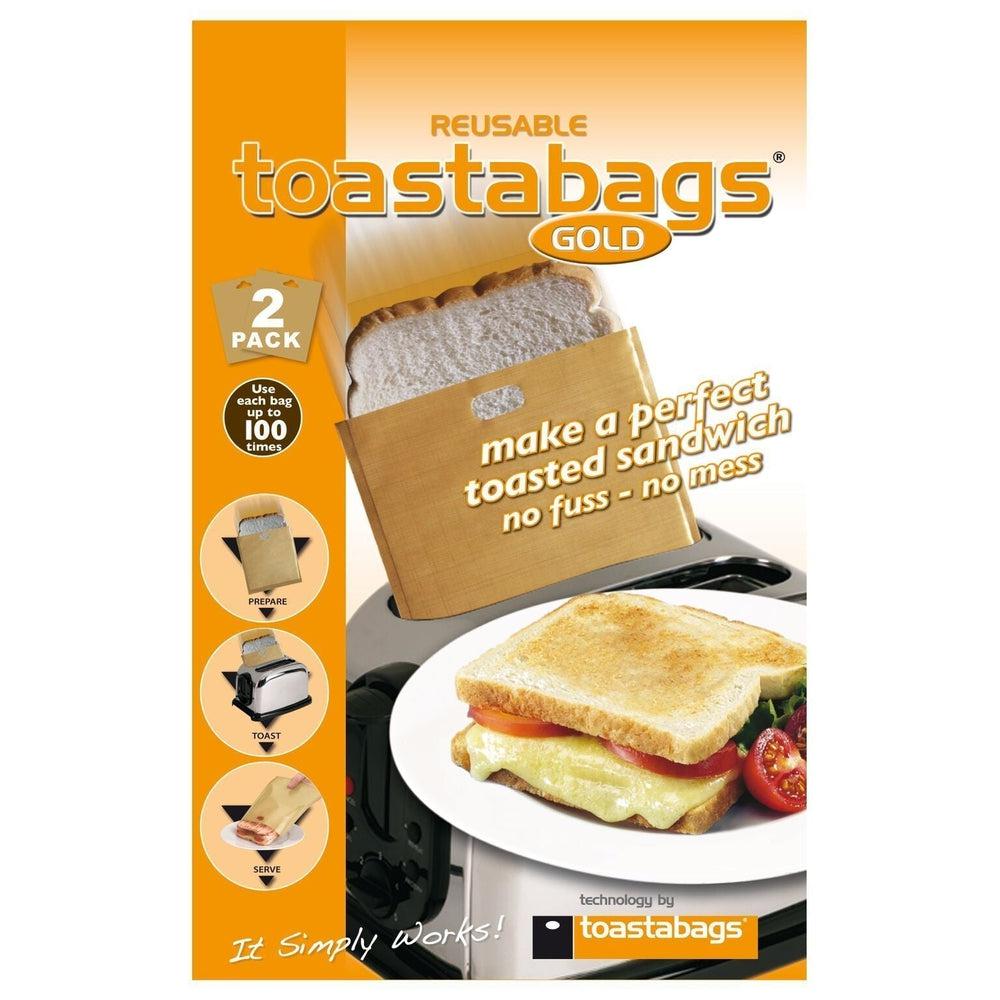 Toastabag Gold Reusable Sandwich Bags 2 Pack - KITCHEN - Accessories and Gadgets - Soko and Co