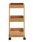 Tortona 3 Tier Bamboo Storage Trolley - HOME STORAGE - Storage Trolleys - Soko and Co