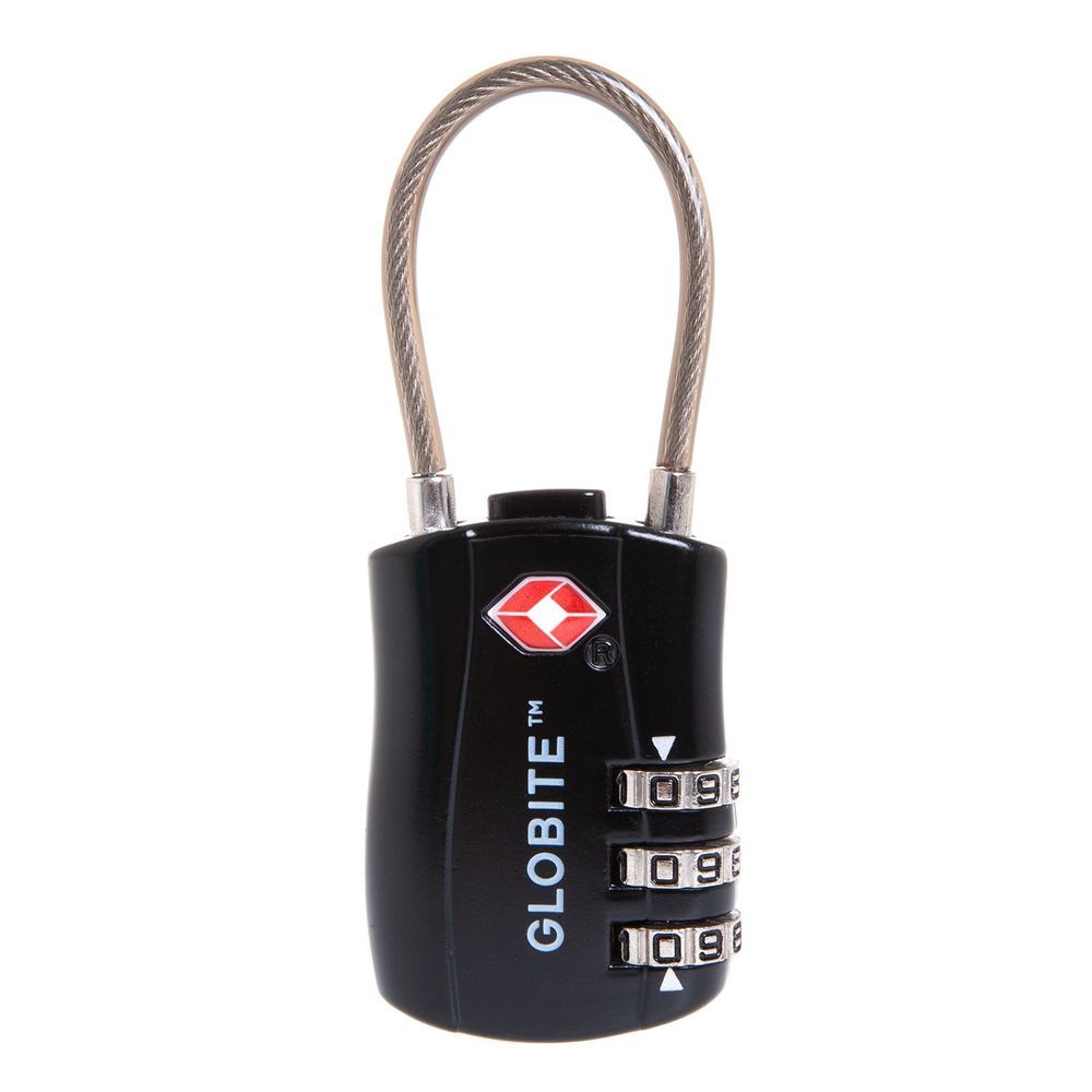 TSA Long Neck Combination Luggage Lock Black - LIFESTYLE - Travel and Outdoors - Soko and Co