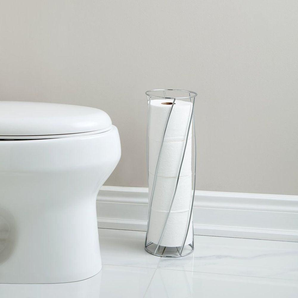 Twist Toilet Roll Holder Chrome - BATHROOM - Toilet Roll Holders - Soko and Co