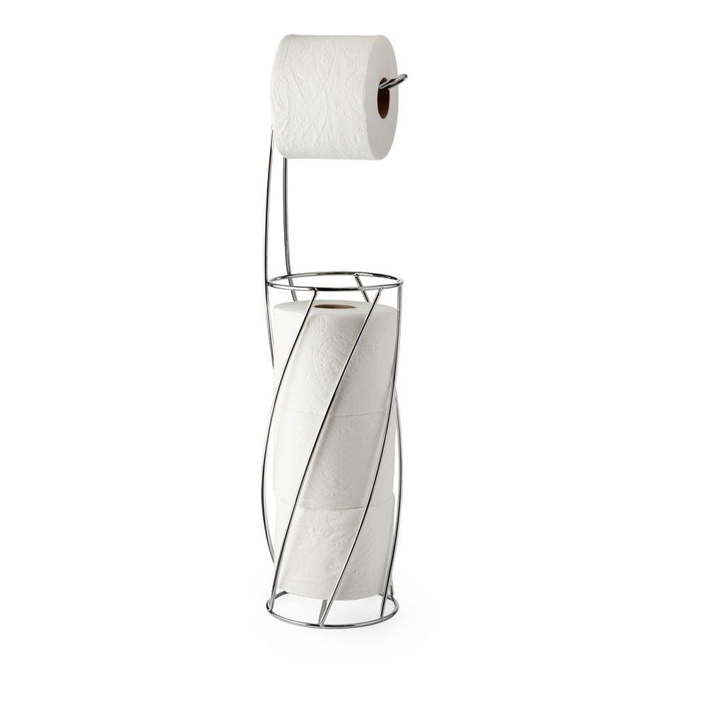 Twist Toilet Roll Holder &amp; Dispenser Chrome - BATHROOM - Toilet Roll Holders - Soko and Co