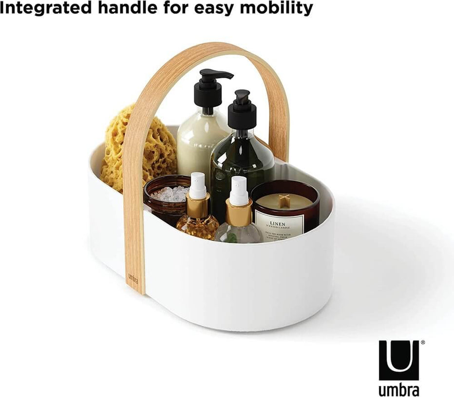 Umbra Bellwood Bathroom Storage Caddy White Soko & Co