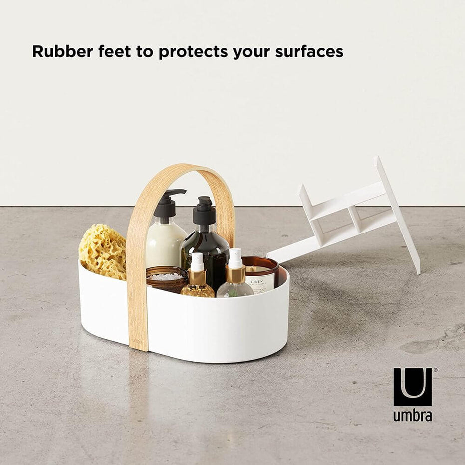 Umbra Bellwood Bathroom Storage Caddy White Soko & Co