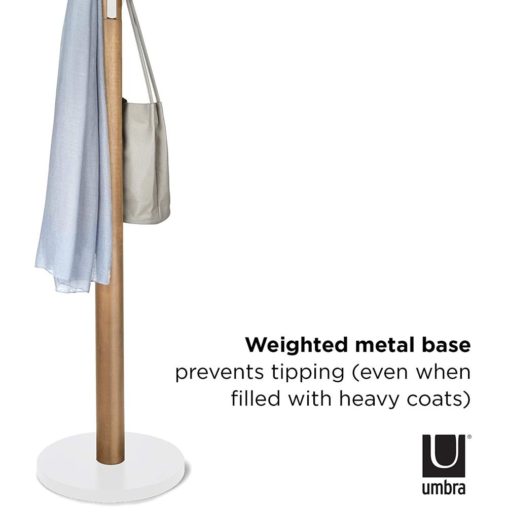 Umbra Flapper Hat &amp; Coat Rack Natural &amp; White - HOME STORAGE - Hat and Coat Racks - Soko and Co