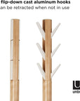 Umbra Flapper Hat & Coat Rack Natural & White - HOME STORAGE - Hat and Coat Racks - Soko and Co