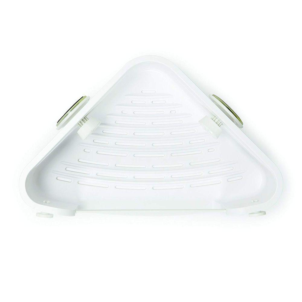 Umbra Flex Gel Lock Suction Corner Shower Basket White - BATHROOM - Suction - Soko and Co