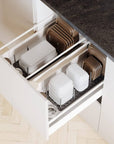 Umbra Peggy Pot & Lid Drawer Organiser 2 Pack Charcoal - KITCHEN - Cutlery Trays - Soko and Co