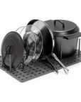 Umbra Peggy Pot & Lid Drawer Organiser 2 Pack Charcoal - KITCHEN - Cutlery Trays - Soko and Co