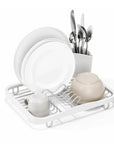 Umbra Sinkin Dish Rack White - KITCHEN - Dish Racks and Mats - Soko and Co