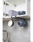 Under Shelf Cup & Mug Rack Black - KITCHEN - Shelves and Racks - Soko and Co