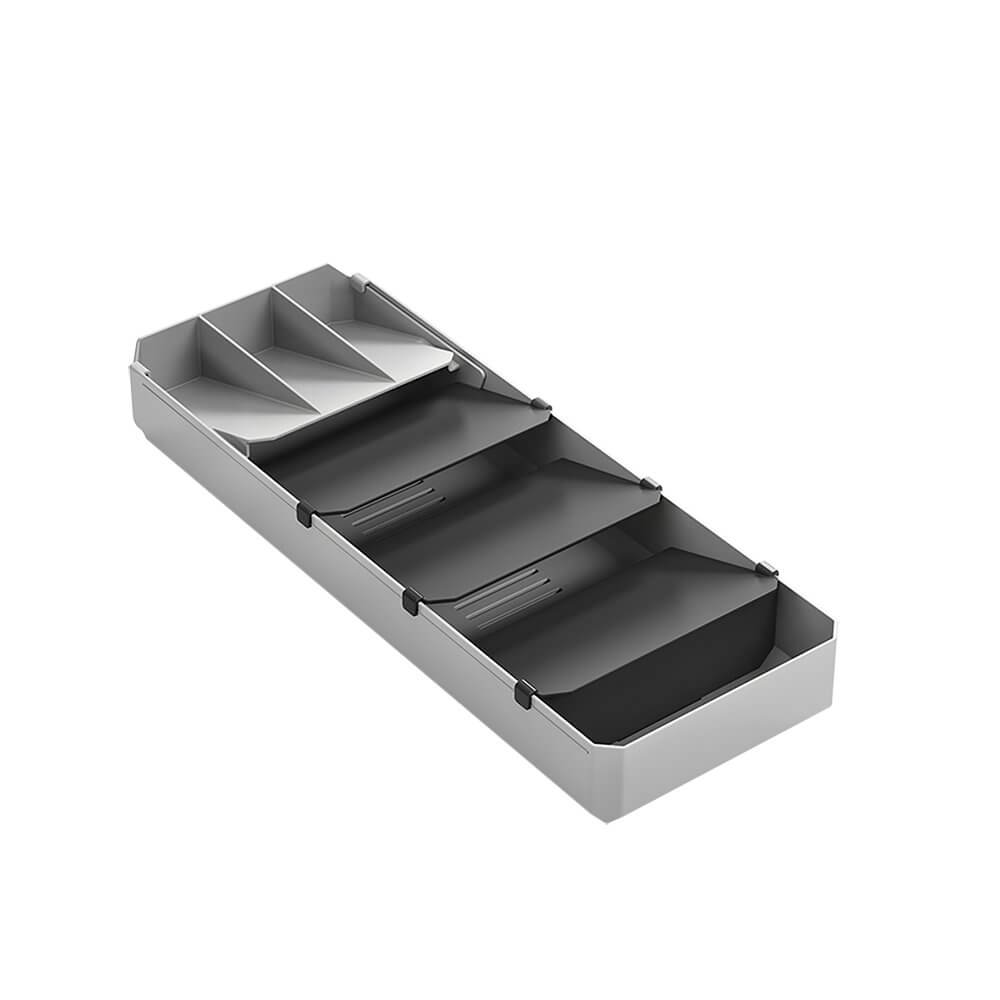 Uni Fit Adjustable Compact Cutlery Tray Grey - KITCHEN - Cutlery Trays - Soko and Co