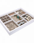 Urburn Medium Jewellery Tray for Elfa Drawers White - WARDROBE - Jewellery Storage - Soko and Co
