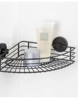 Vac Lock Suction Corner Shower Shelf Matte Black - BATHROOM - Suction - Soko and Co