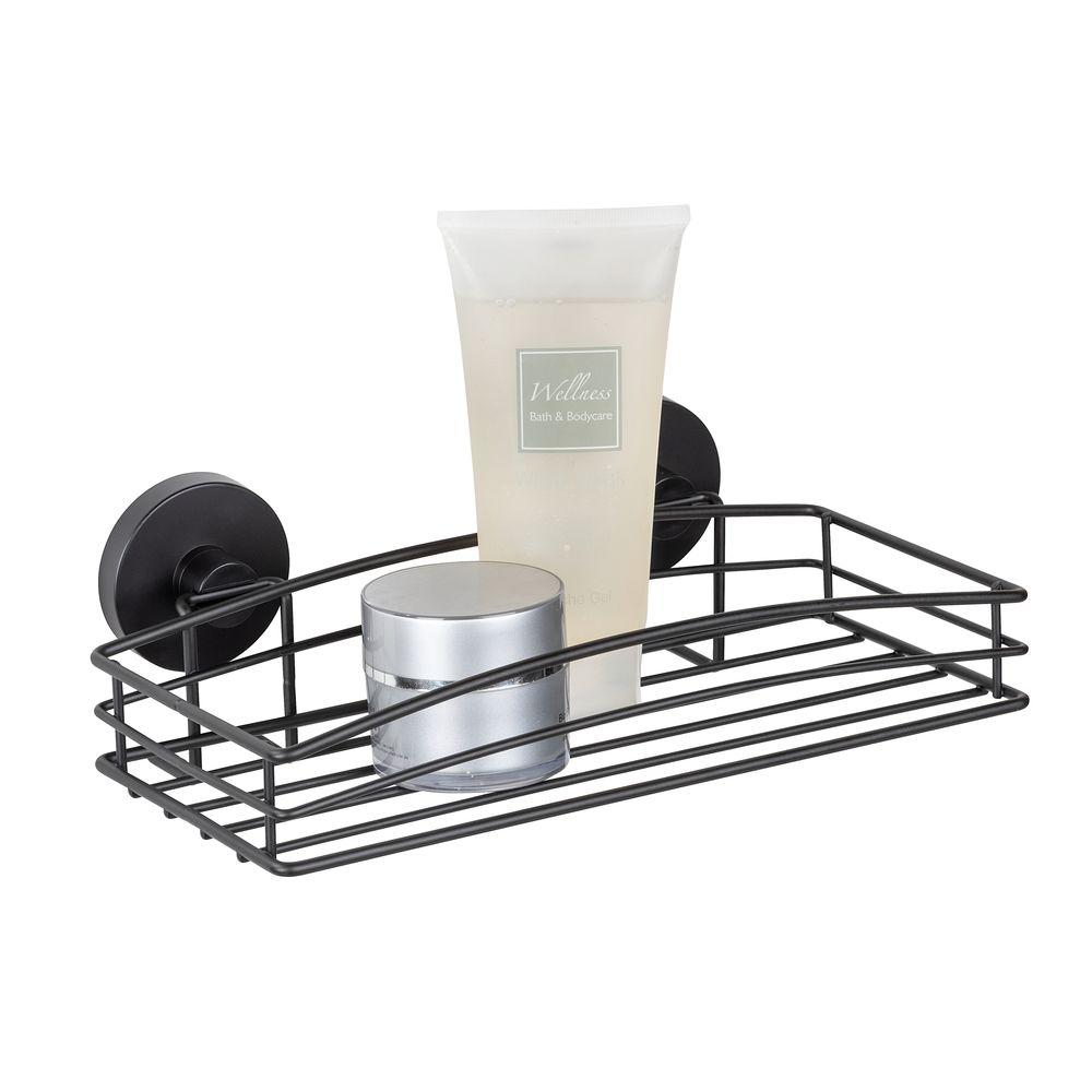 Vac Lock Suction Shower Shelf Matte Black - BATHROOM - Suction - Soko and Co