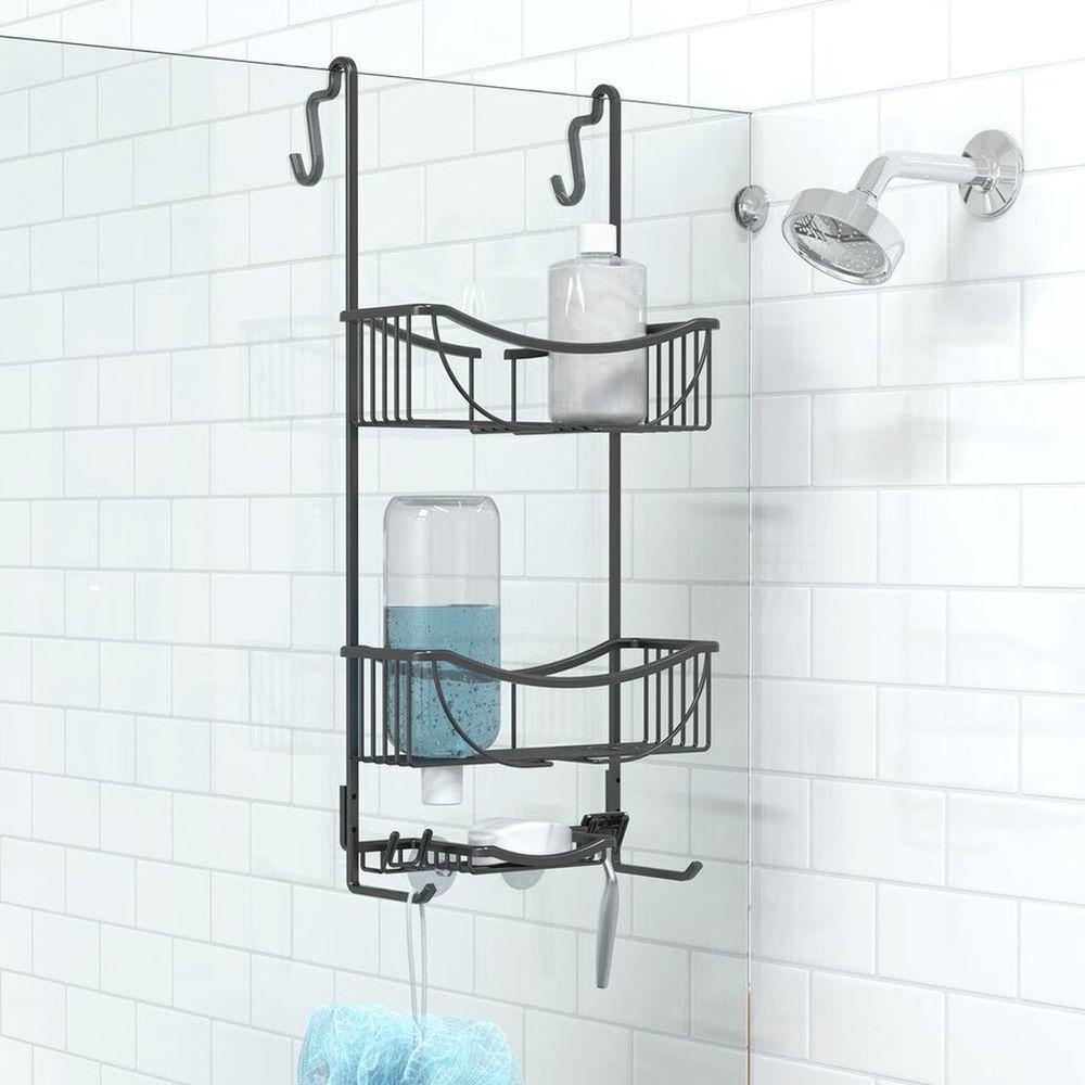 Shower Caddy Hanging over Shower Head Small Rust Roof Shower
