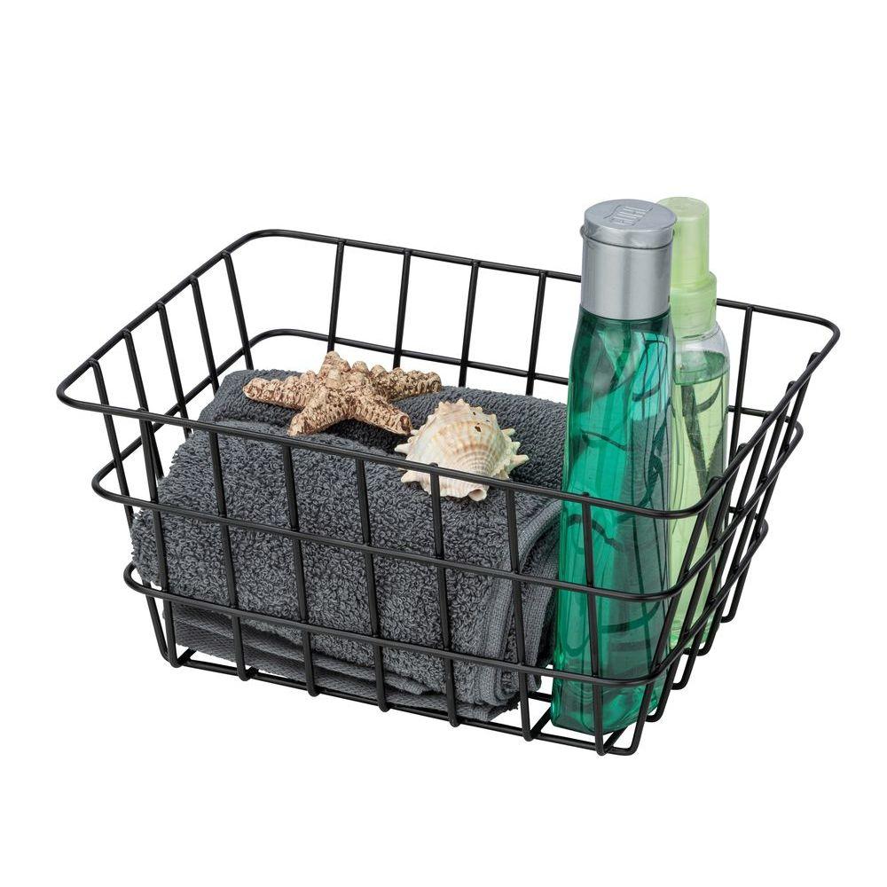 Viana Wire Storage Basket Matte Black - HOME STORAGE - Baskets and Totes - Soko and Co
