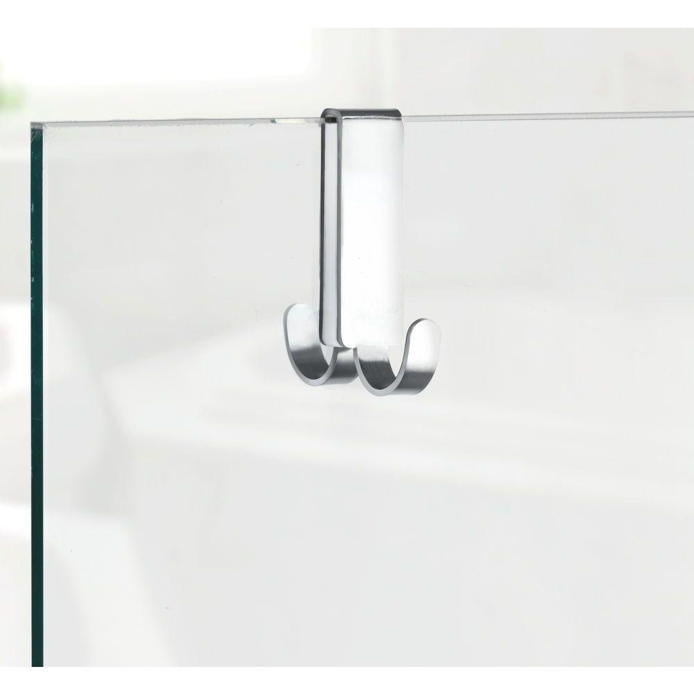 Vieste Double Shower Hook Matte Steel - BATHROOM - Suction - Soko and Co