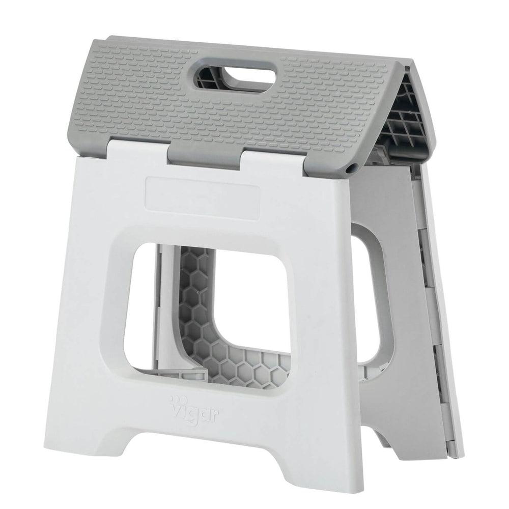 Vigar 27cm Compact Folding Step Stool Grey | Soko & Co